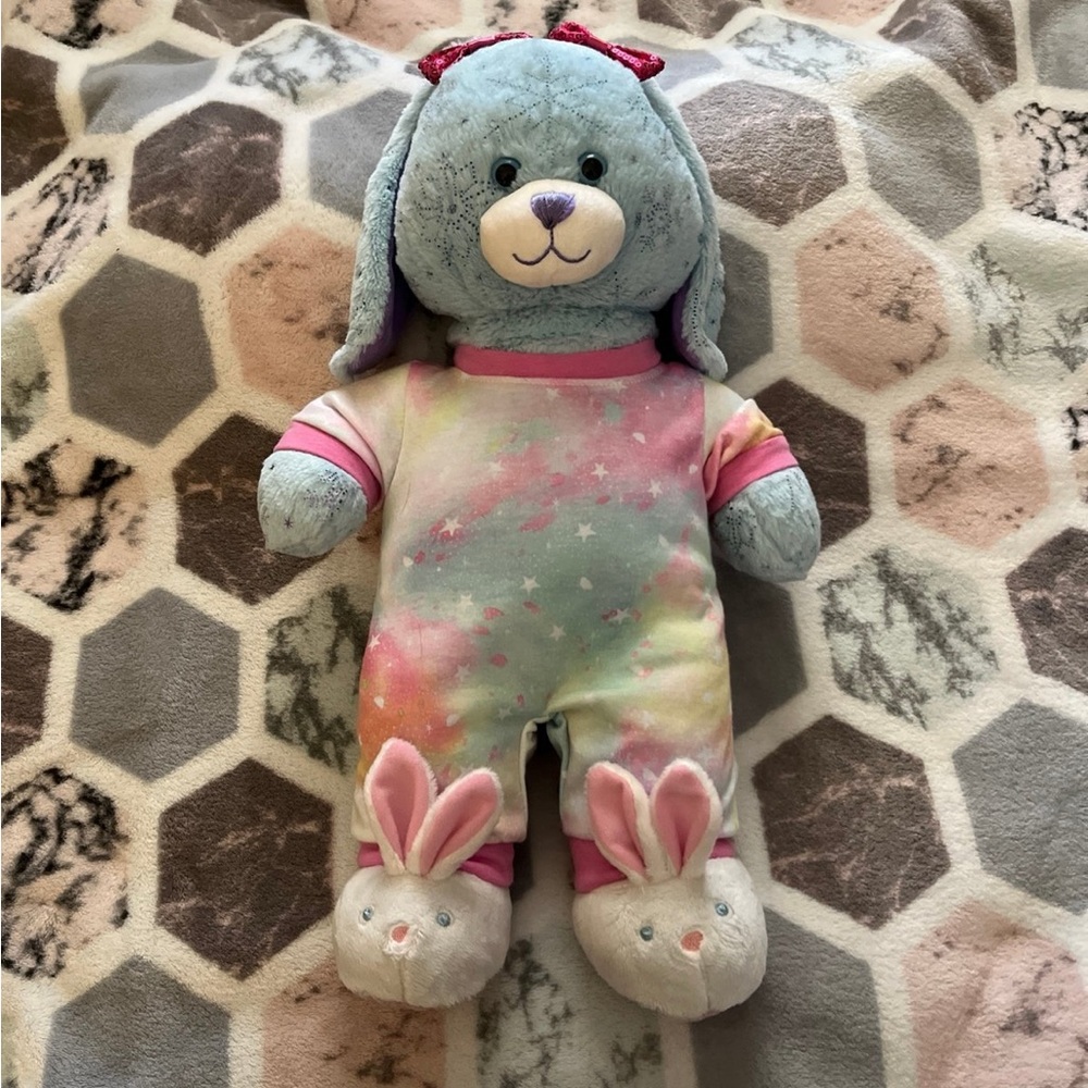 Colorful Plush Bunny Built A Bear